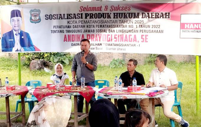 Andika Prayogi Sinaga SE Anggota DPRD Siantar: Perusahaan Diminta Perhatikan  Masyarakat