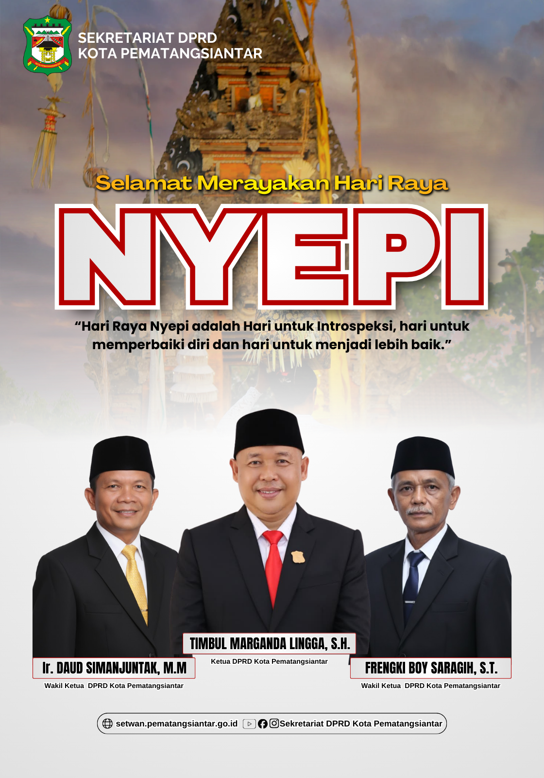 Ucapat Selamat Hari Raya Nyepi